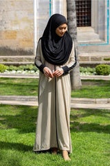 Kolay Giyilebilen Tek Parça Namaz Elbisesi N2202 Vizon