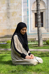 Kolay Giyilebilen Tek Parça Namaz Elbisesi N2202 Vizon