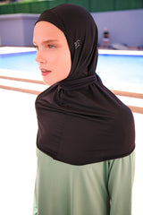 Siyah Bağlamalı Eşarp Bone B2396