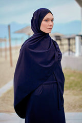 Lacivert Paraşüt Pratik Şal Bone B2404