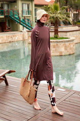 El Örgüsü Camel Hasır Çanta C2415