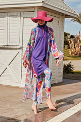 Renkli Kimono Kaftan P2424