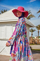 Renkli Kimono Kaftan P2424