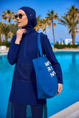 Mavi Çanta Nakışlı CA2501-4