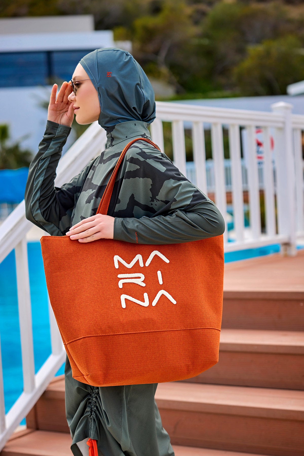 Turuncu Çanta Nakışlı CA2501-5