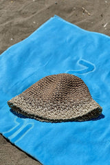 El Örgüsü Camel Hasır Şapka 14404