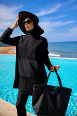 Siyah Plaj Çantası CA2502-1