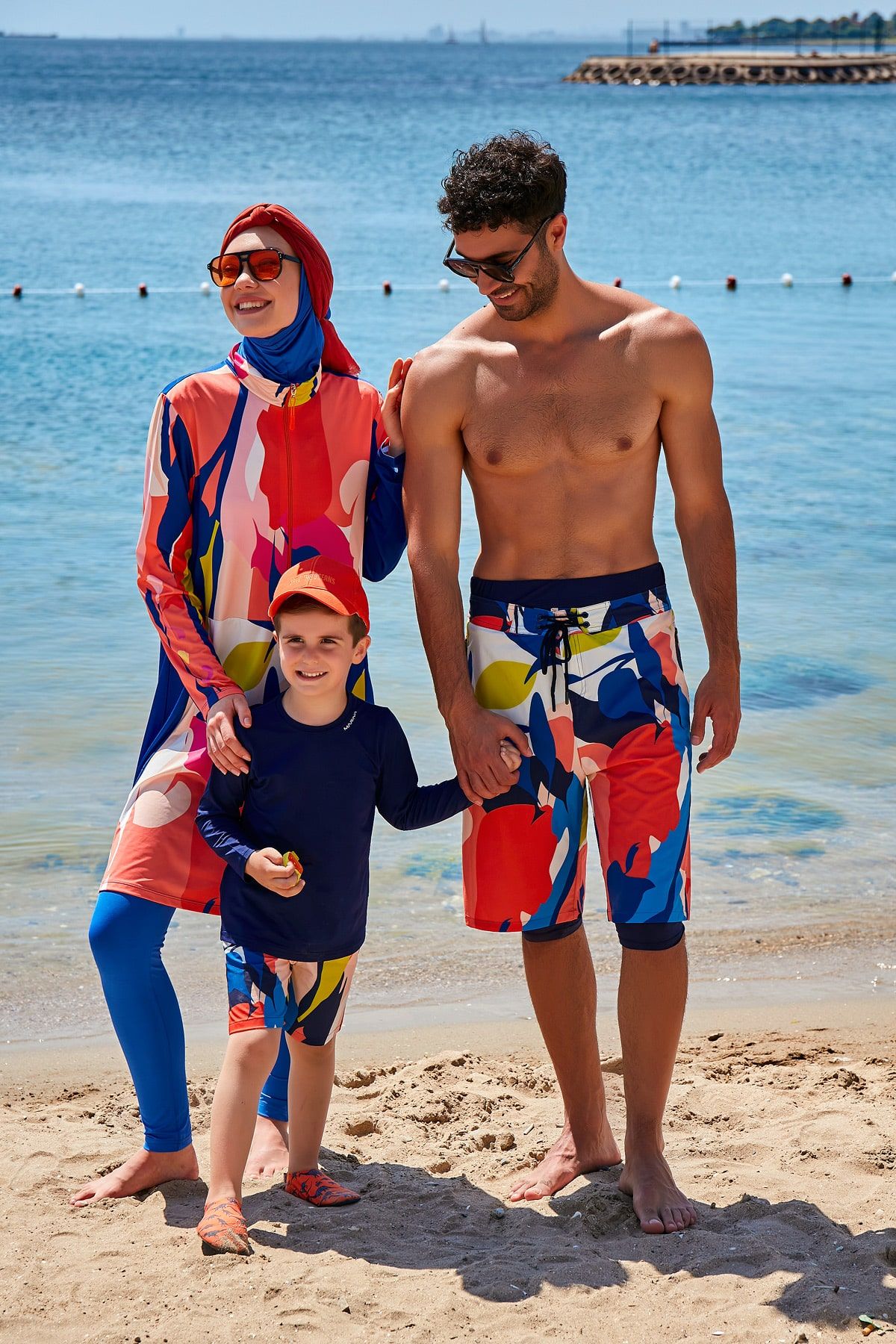 Lacivert Desenli Erkek Şort S2350