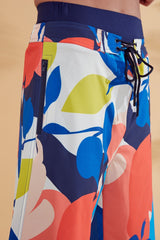 Lacivert Desenli Erkek Şort S2350