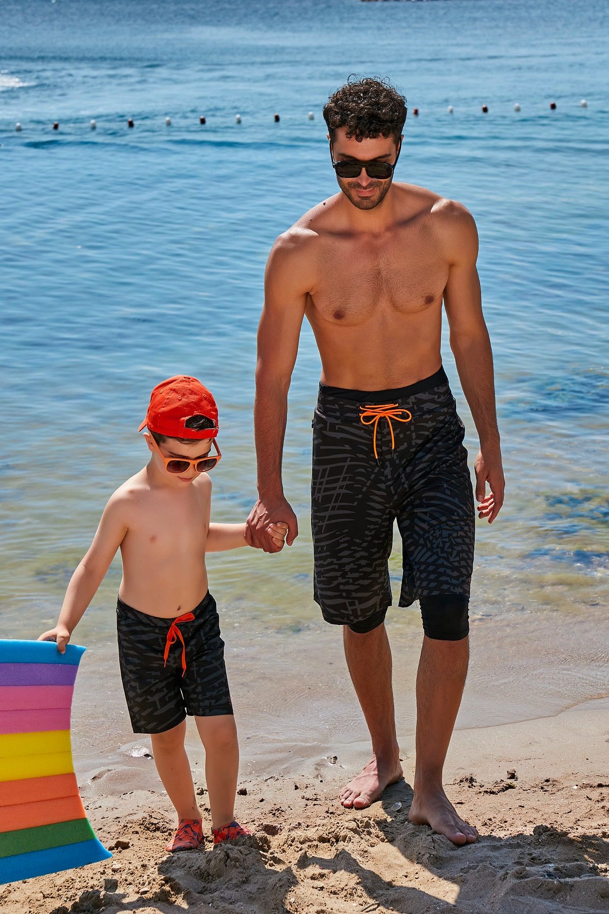 Siyah Desenli Erkek Şort S2355