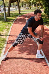 Siyah Desenli Erkek Şort S2357