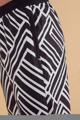 Siyah Desenli Erkek Şort S2359