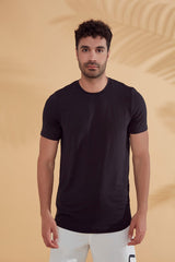 Siyah Erkek Yüzme Tişört T2342