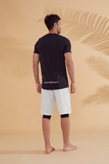 Siyah Erkek Yüzme Tişört T2342