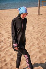 Siyah Tam Kapalı Tesettür Mayo M2330