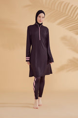 Siyah Tam Kapalı Tesettür Mayo M2330