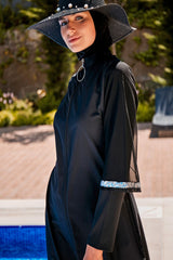 Siyah Tam Kapalı Tesettür Mayo M2032