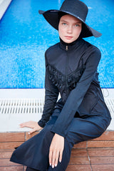 Siyah Tam Kapalı Tesettür Mayo 1998