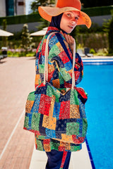 Desenli Tam Kapalı Tesettür Mayo R2320