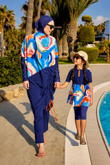 Marina UPF50+ Korumalı Kız Çocuk Mayo - C2506