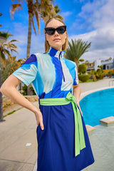 Marina Lacivert Yarı Kapalı Tesettür Mayo - H2510