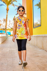 Marina UPF50+ Korumalı Kız Çocuk Mayo - C2504