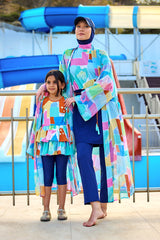 Marina UPF50+ Korumalı Kız Çocuk Mayo - C2505