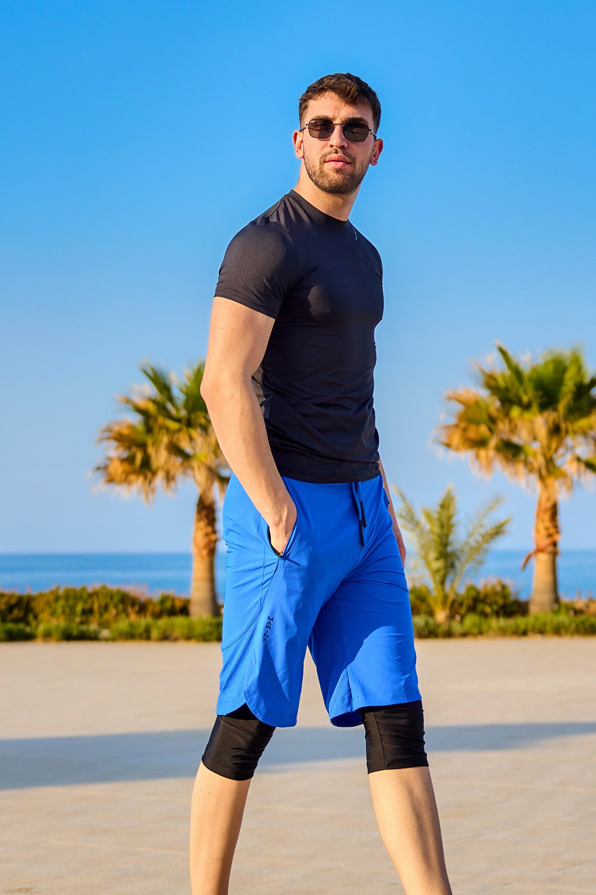 Marina Saks Erkek Tesettür Yüzme Şortu - S2505-2