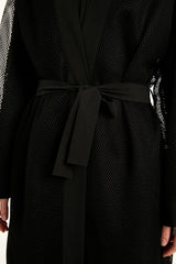 Marina Siyah Tül Kimono – P2501-1