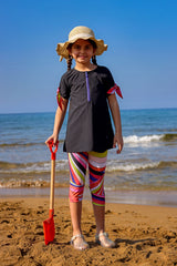 Marina UPF50+ Korumalı Kız Çocuk Mayo - C2507