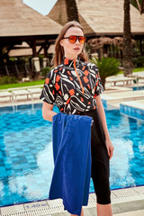 Lacivert Plaj Havlusu PH23-13263