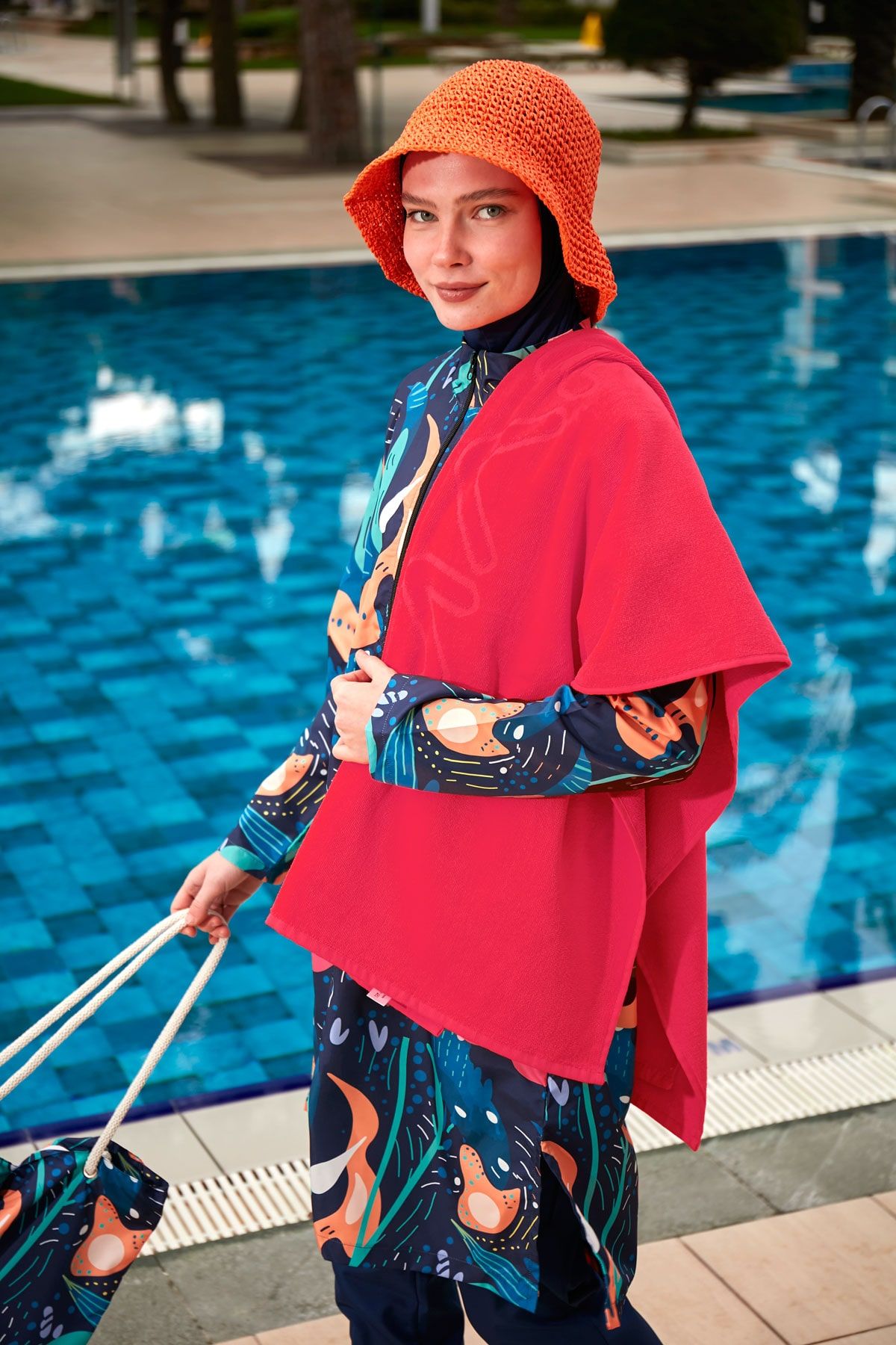 Fuşya Plaj Havlusu PH23-12093