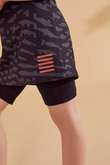 Taytlı Kolsuz Siyah Kız Çocuk Mayo K2335