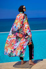 Rivamera Desenli Pareo Kimono – RP2510