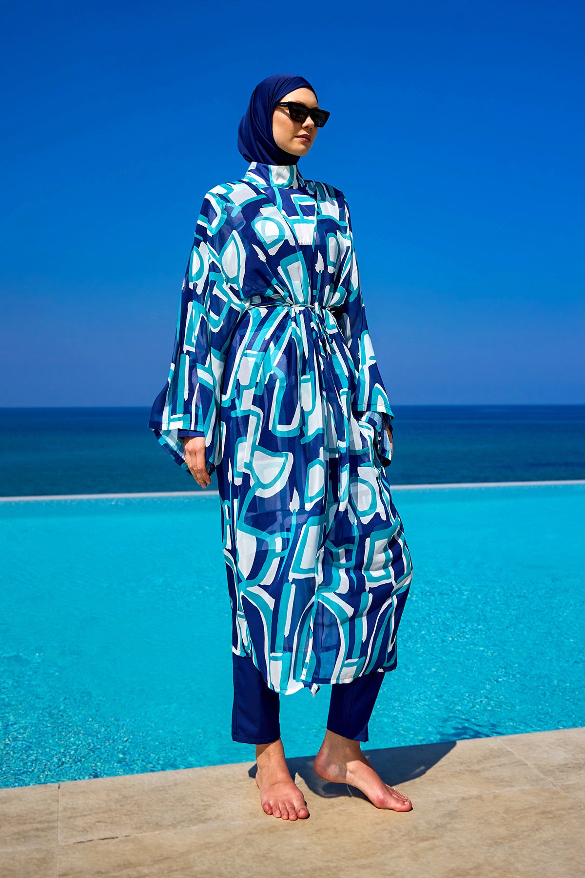 Rivamera Desenli Pareo Kimono – RP2513