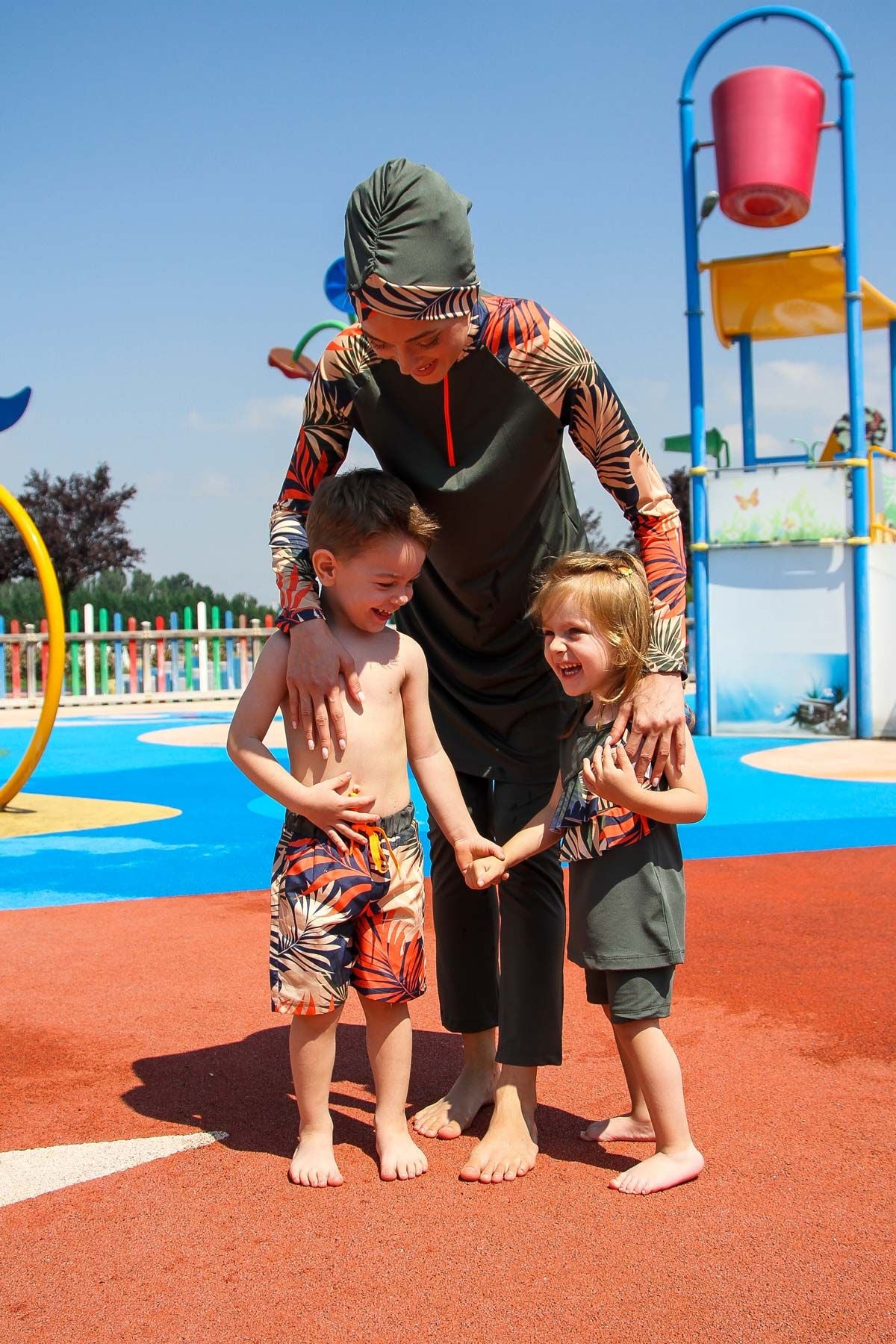 Marina Erkek Çocuk Haki Desenli Şort B2201