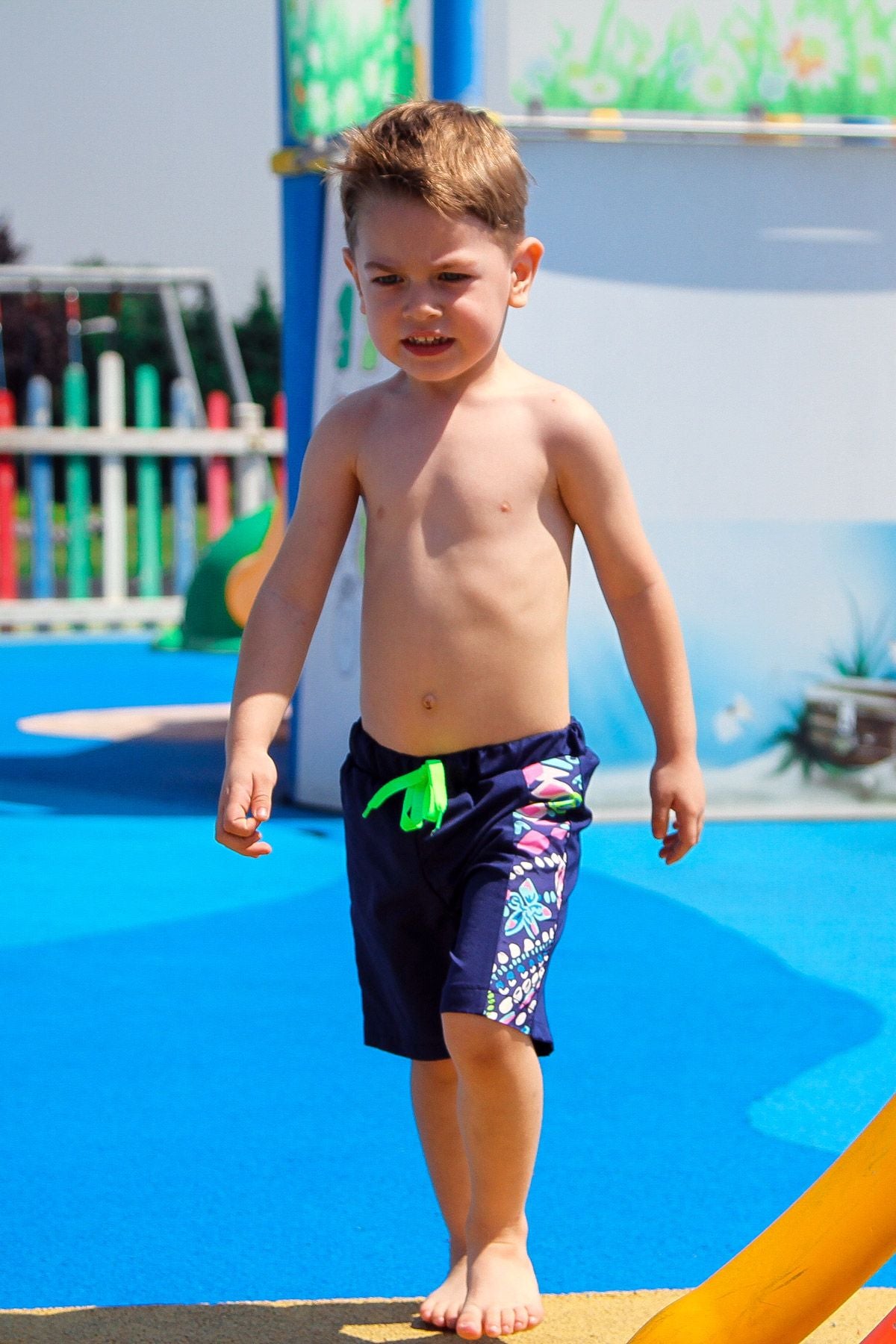 Marina Erkek Çocuk Lacivert Desenli Şort B2202 Ürün ikincil görseli