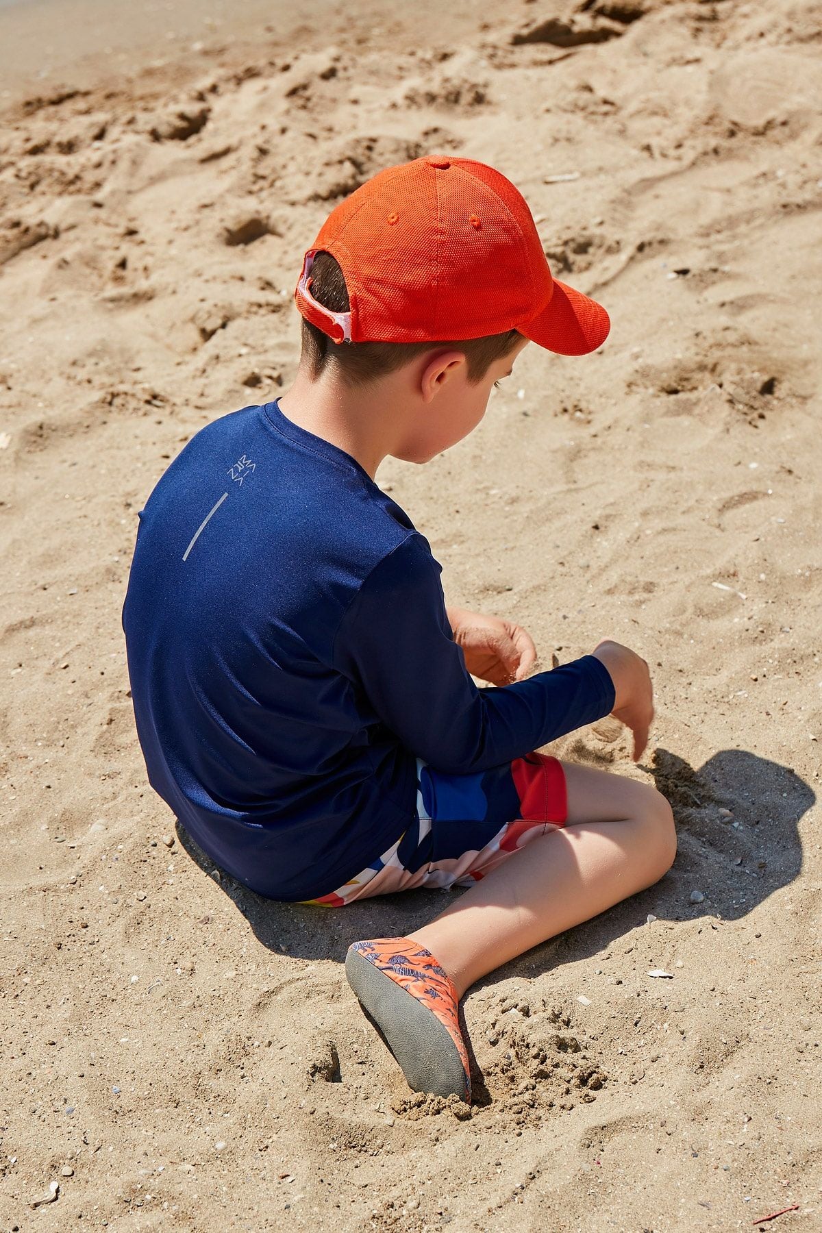 Çocuk Lacivert Yüzme Tişört T2344