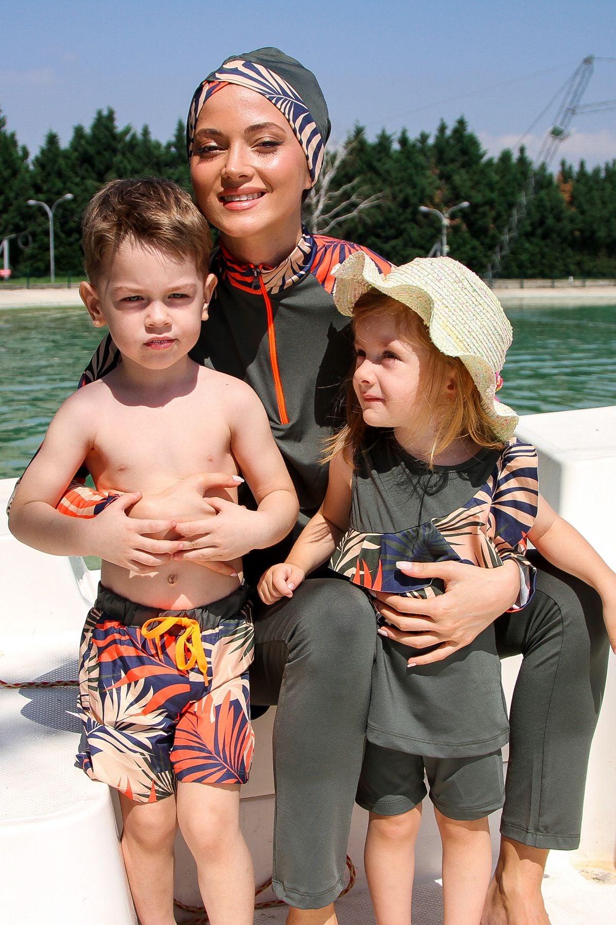 Marina Erkek Çocuk Haki Desenli Şort B2201