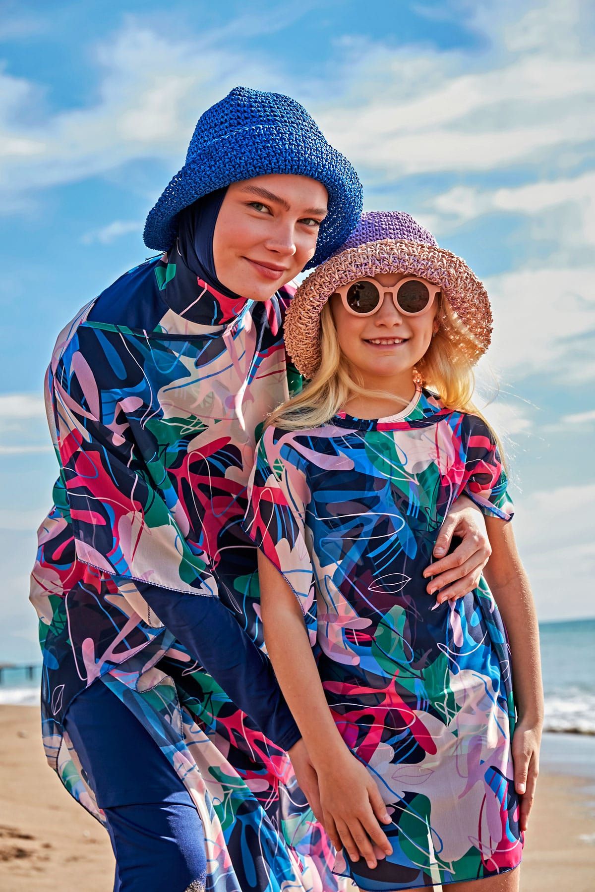 Desenli Pareo Kaftan P2430