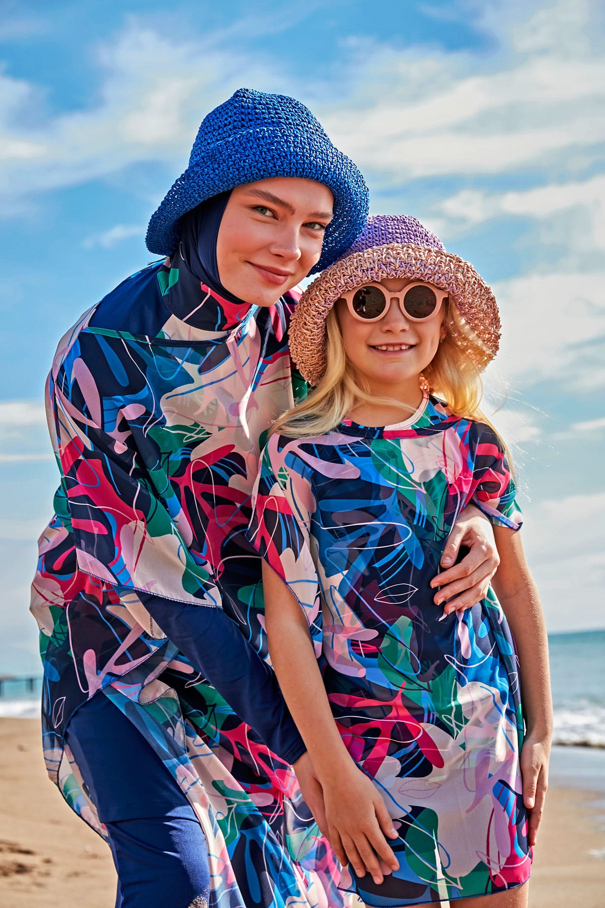 Desenli Pareo Kaftan P2430