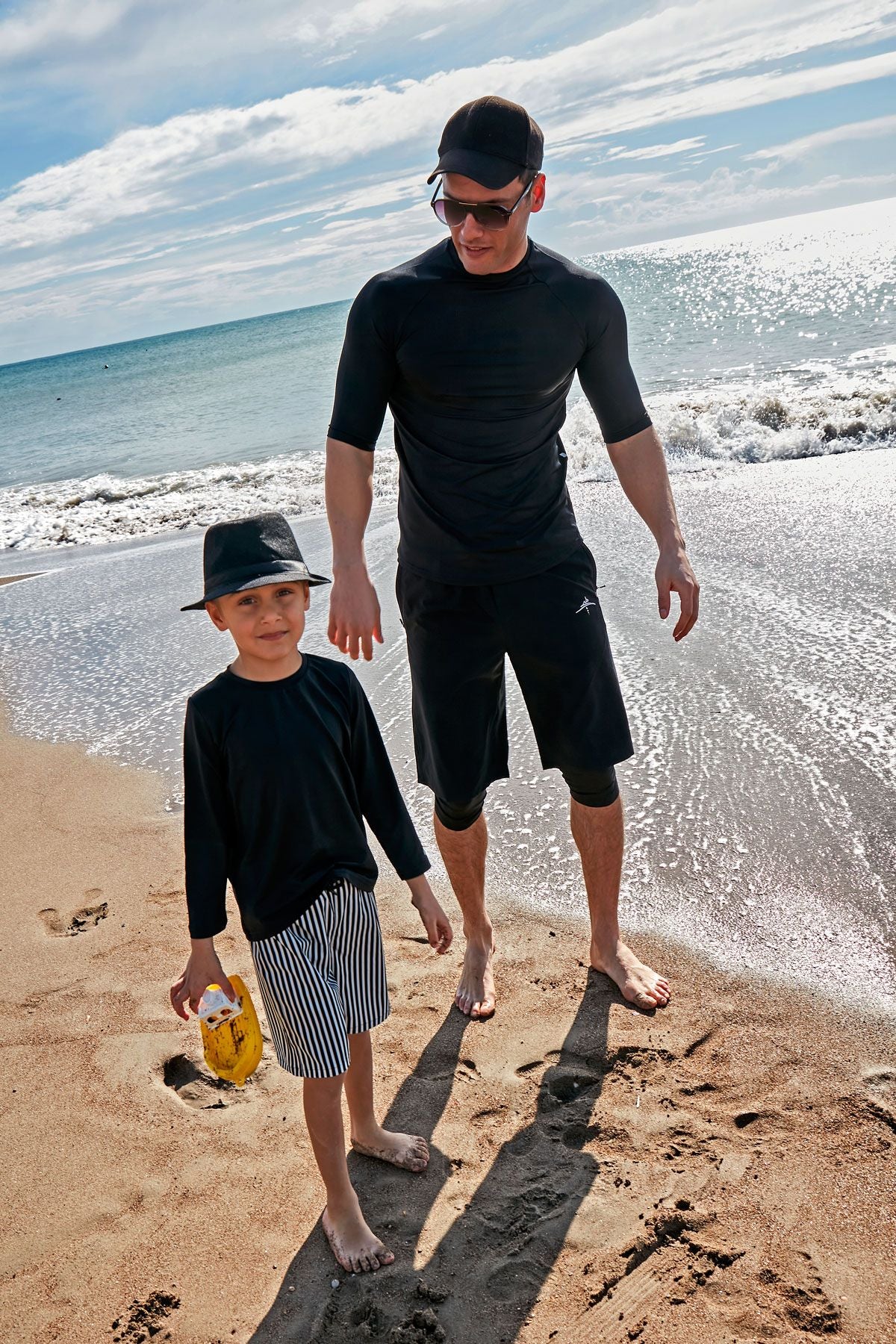 Siyah Çizgili Erkek Çocuk Şort B2432 Ürün ana görseli