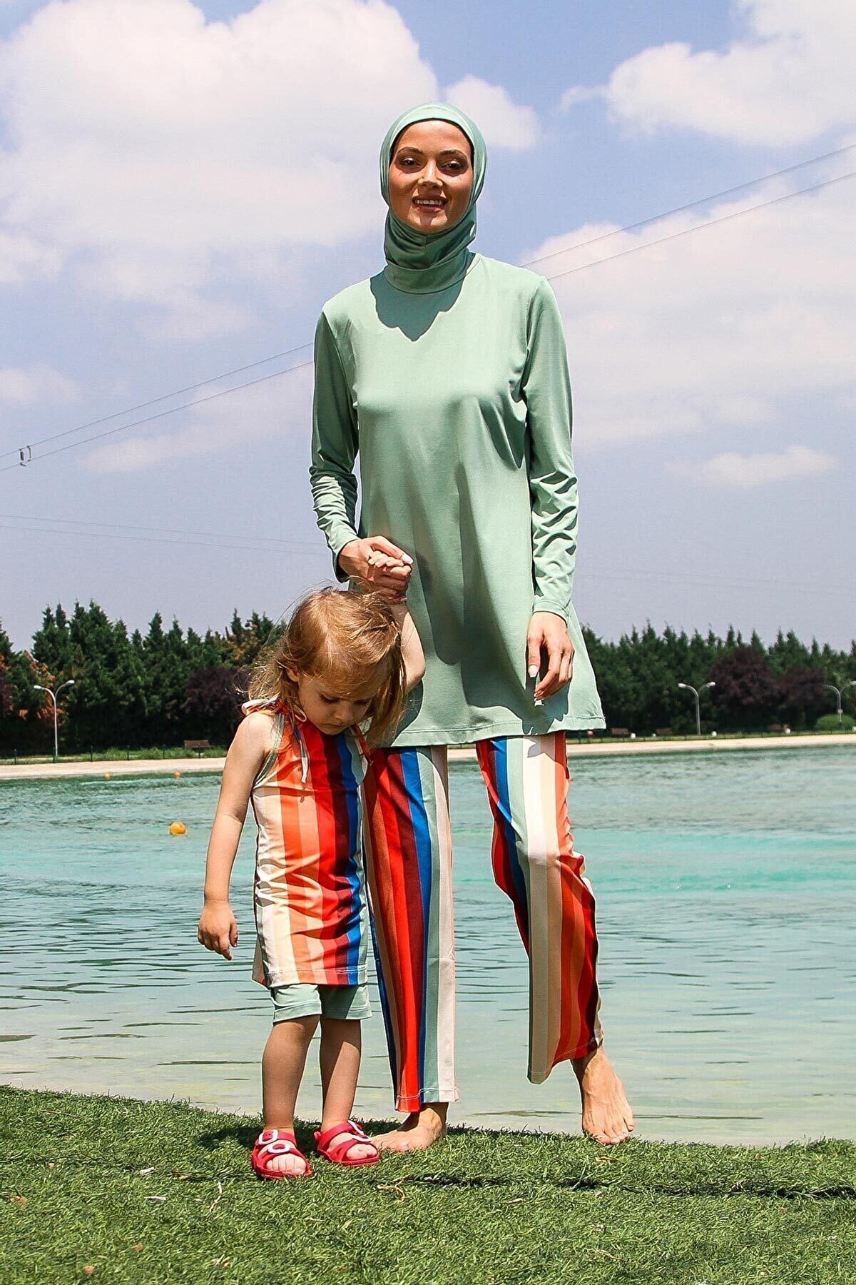 Marina Küf Yeşili Çocuk Mayo K2210 Ürün ikincil görseli