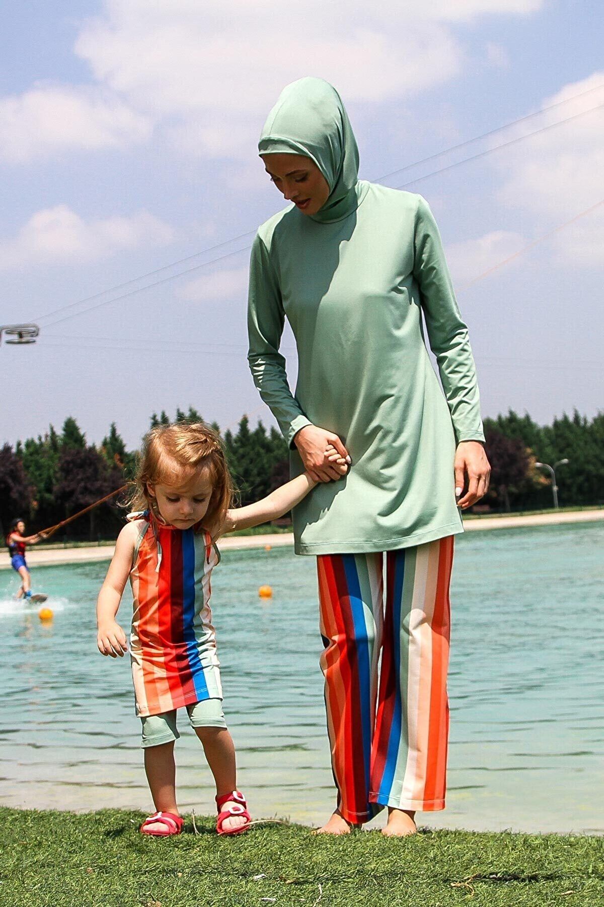 Marina Küf Yeşili Çocuk Mayo K2210