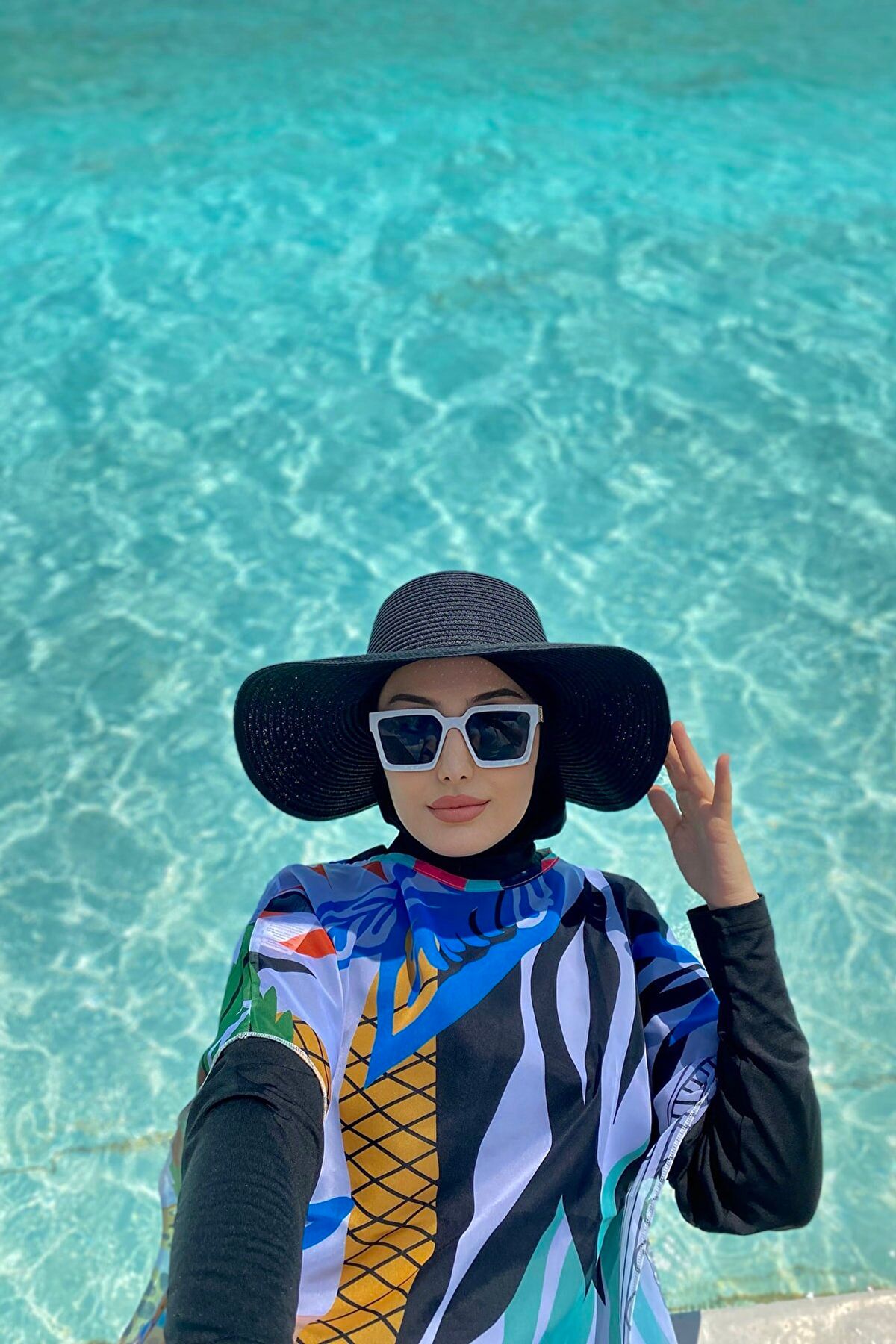 Çiçek Desenli Kaftan Kimono Pareo P2102 Ürün ikincil görseli