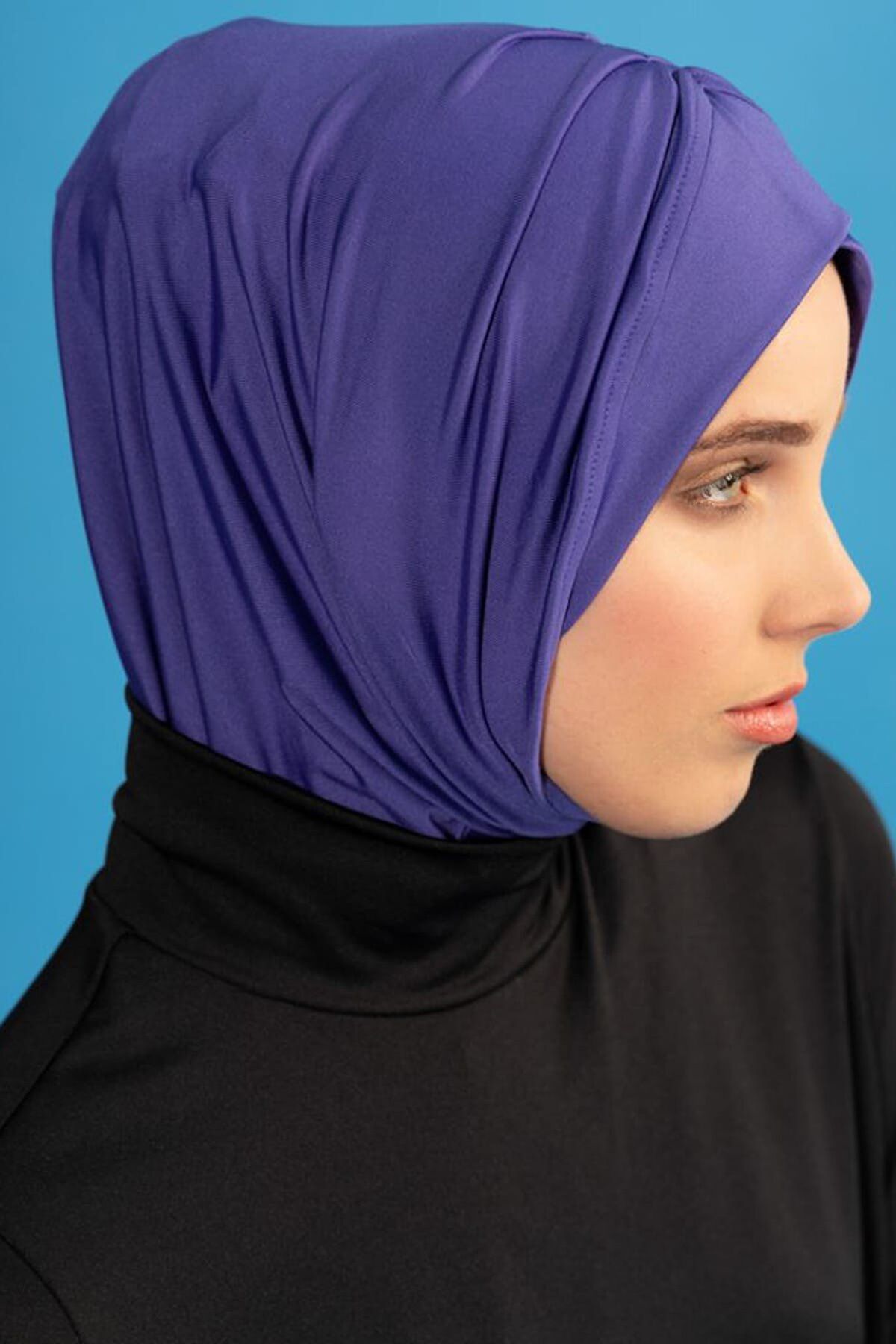 Çapraz Detaylı Deniz Bonesi - Lila B2104