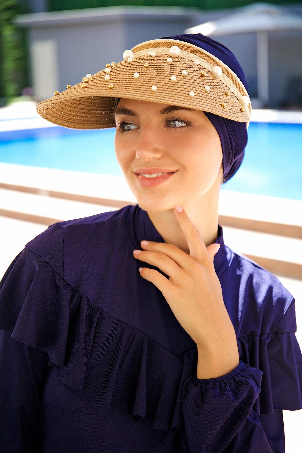 İncili Camel Vizör Şapka 143981 Ürün ana görseli