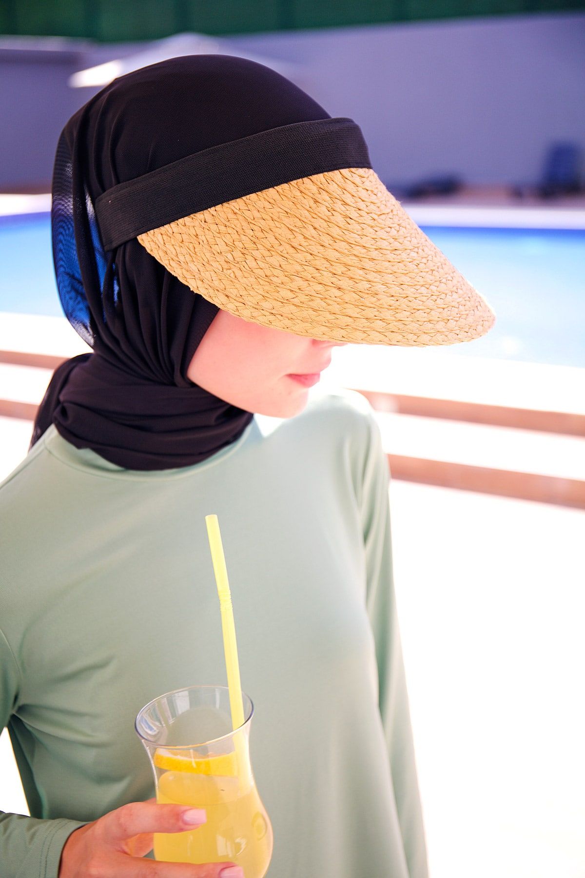 Siyah Şeritli Camel Vizör Şapka 14402