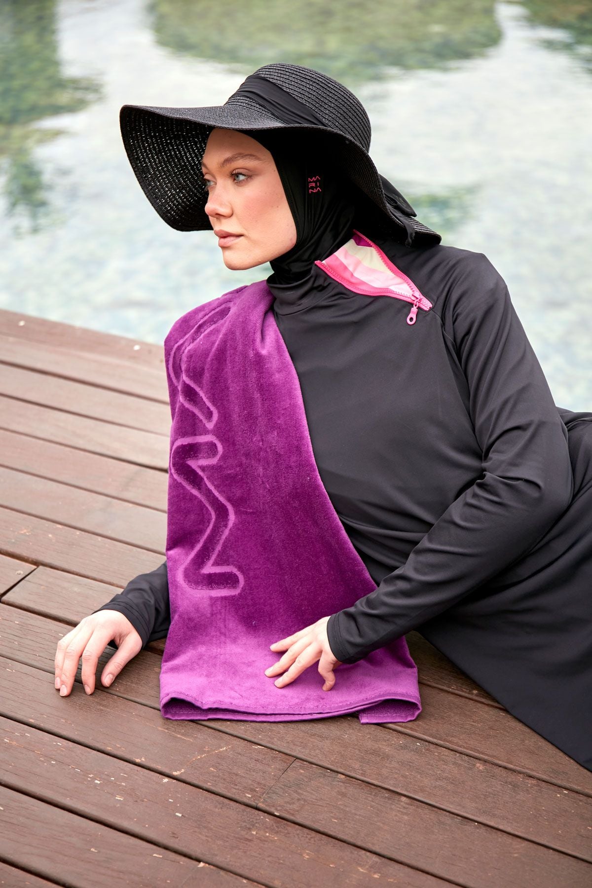 Mor Plaj Havlusu PH23-18034 Ürün ikincil görseli