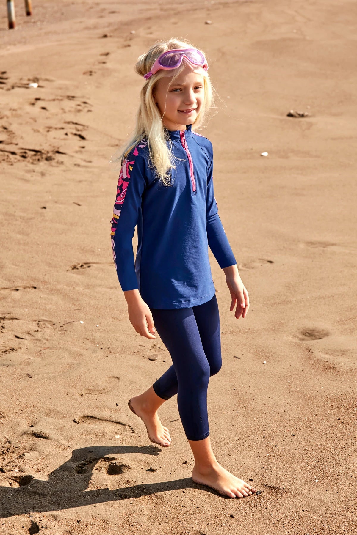 Paraşüt Lacivert Kız Çocuk Mayo K2402 Ürün ana görseli